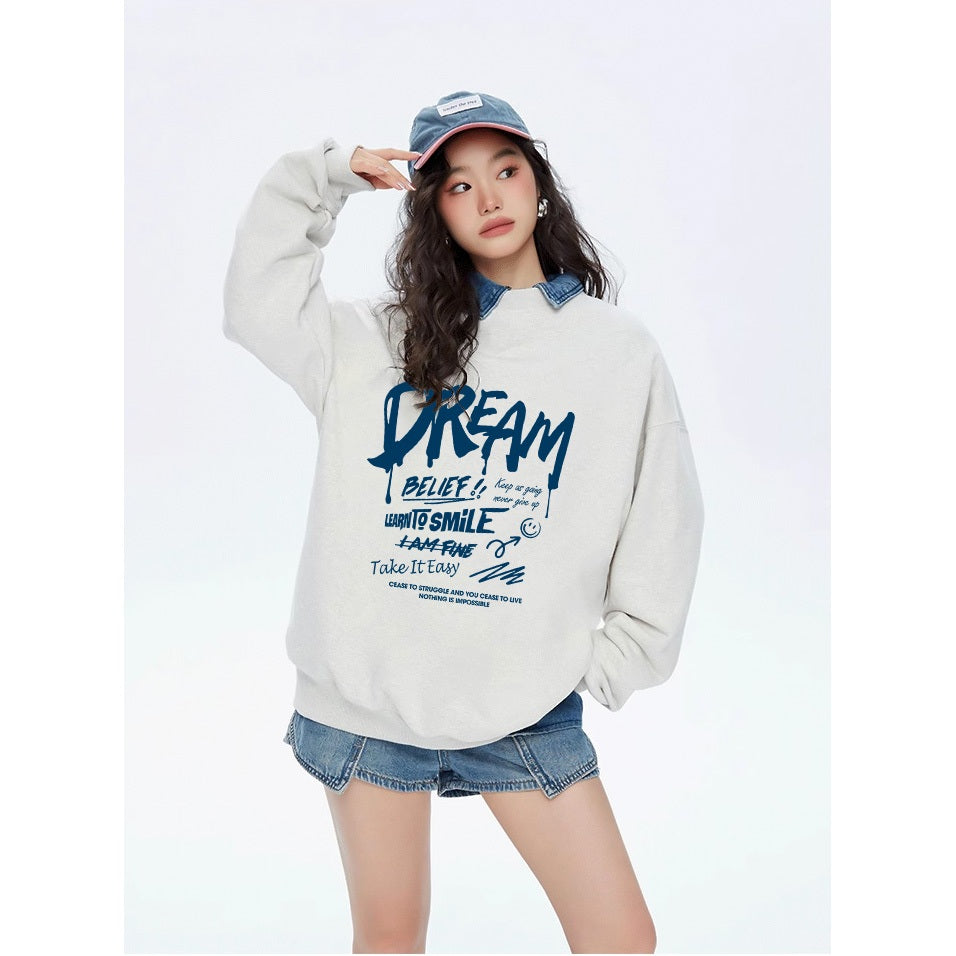 Áo len unisex thương hiệu địa phương STD758 Miucho chân cua in typography